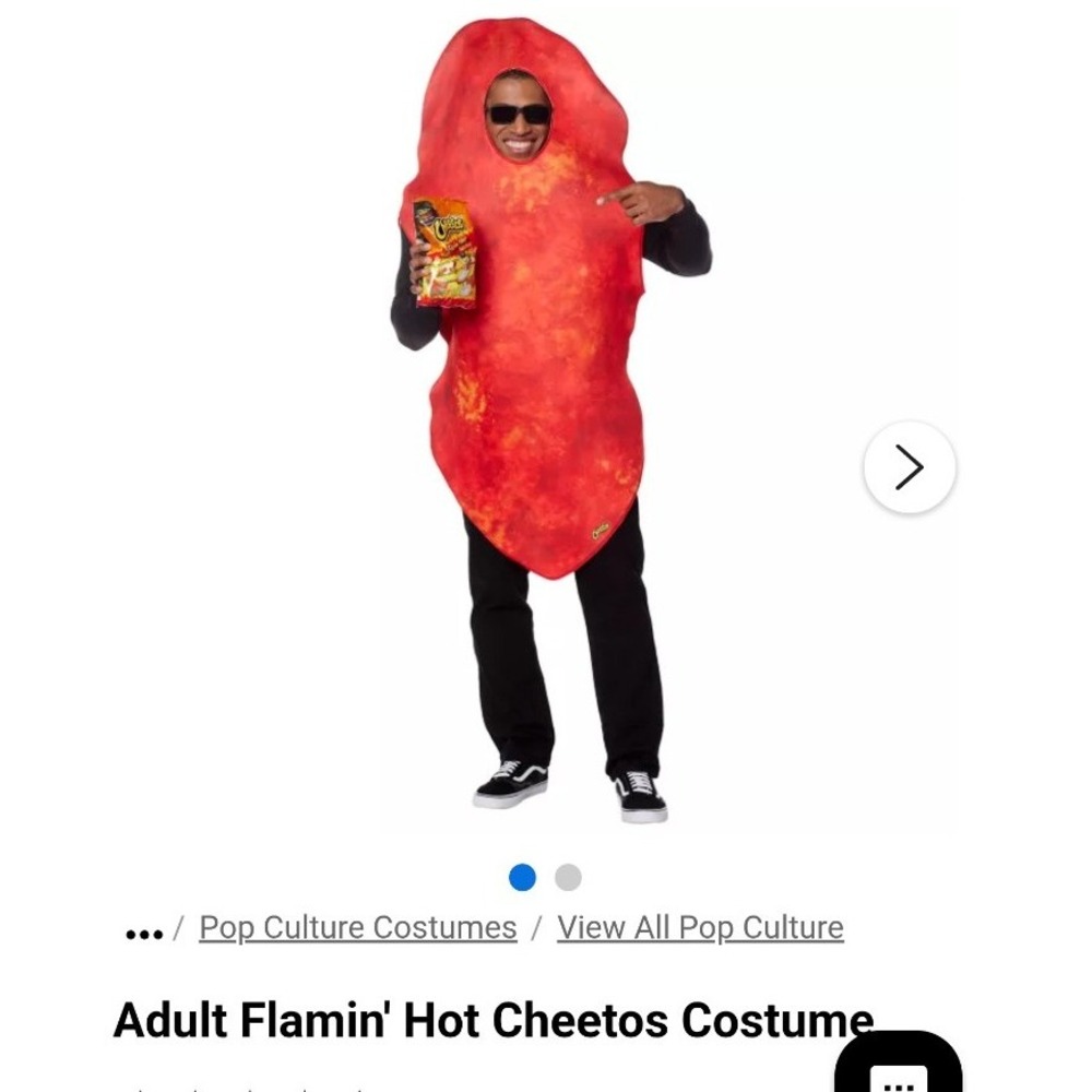 Cheetos Flamin Hot Cheeto Costume Spirit Halloween One Size Adult Licensed